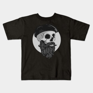 Bearded skull Kids T-Shirt